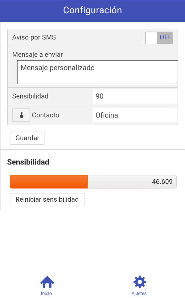 Captura de TWCA, pantalla principal